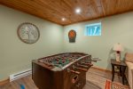 Foosball Table in Family Entertainment Room